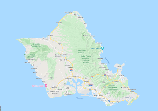 oahu map