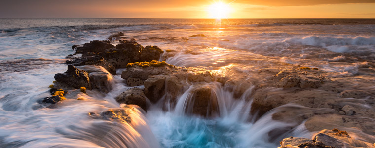 sunset on the big island