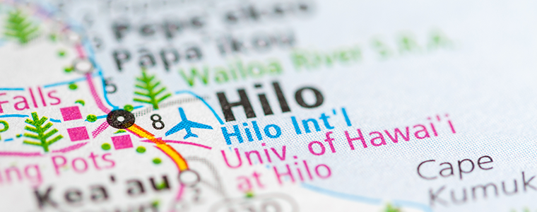 Map of Hilo area