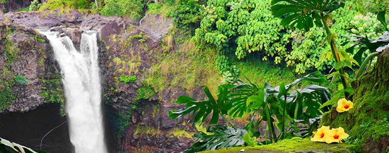 Hilo, Hawaii - Scenic Rainbow Falls