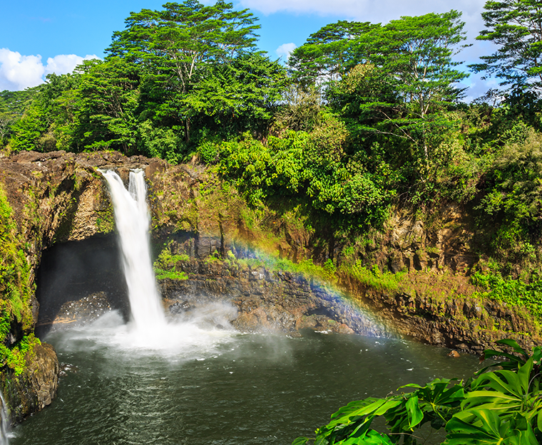 waterfall in hawaii