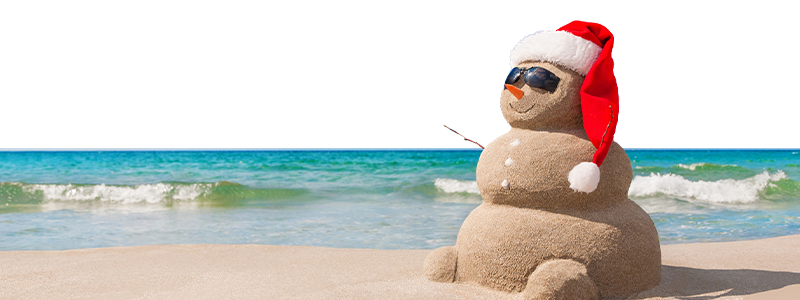 12621 weather snow man made of sand